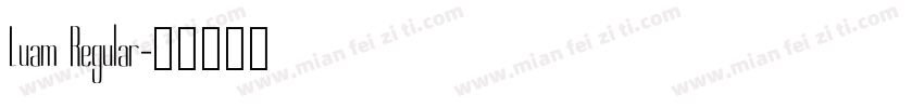 Luam Regular字体转换
